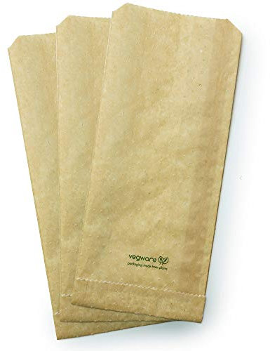 Vegware Compostable Therma Paper Hot Food Bags 292 x 127mm (Pack of 500)