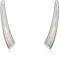 WINNICACA Ear Climber Ohrringe Sterling Silber Weiß Feueropal Ohr Manschette Bar Ohrringe Schmuck Geschenke für Frauen Mädchen Geburtstag