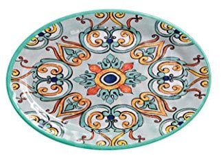 BRANDANI Vassoio Ovale Acqua Marina MEDICEA MELAMINA 35,5X25