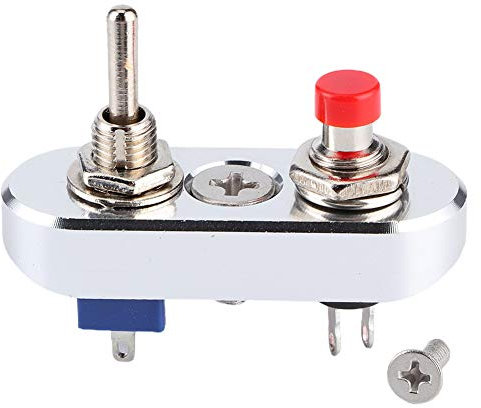 Interrupteur à bouton-poussoir, bouton-poussoir momentané Interrupteur à réinitialisation automatique 3 broches 2 positions Interrupteur à bascule 220 V 3 A