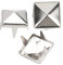 400 ensembles de clous à pointes carrées à quatre mâchoires, bricolage maroquinerie rivets à pointes rivets à pointes carrés Rivets sac vêtements en cuir chaussures Rivet(5mm-argent)