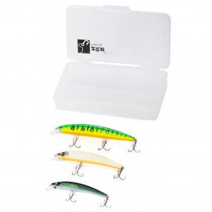 Zite Fishing Zander-Wobbler & Hecht-Wobbler Set - Angelköder Box 9-13cm - Raubfisch Kunstköder Flachlaufend UV-Aktiv