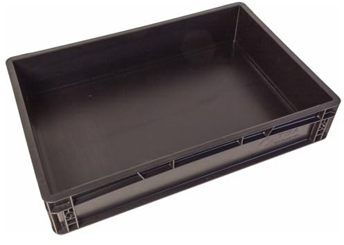 WETEC Lagerbehälter mit Unterfassgriff, ESD, 600 x 400 x 120 mm (Lagerbox Box ESD)