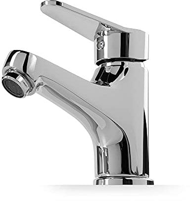 Miscelatore per lavabo a leva singola in ottone, facile e senza complicazione da installare.