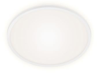 BRILONER Leuchten - LED Deckenleuchte, Deckenlampe inkl. Backlight-Effekt, 15 Watt, 1500 Lumen, 4000 Kelvin, Weiß, 280x42mm (DxH), 3046-016