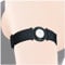 DiaBrothers Freestyle Libre 3 Fixierband Fixierung Halter mit verstellbarem Armband - Halter: schwarz - Armband: schwarz - Größe: S (15-25 cm)