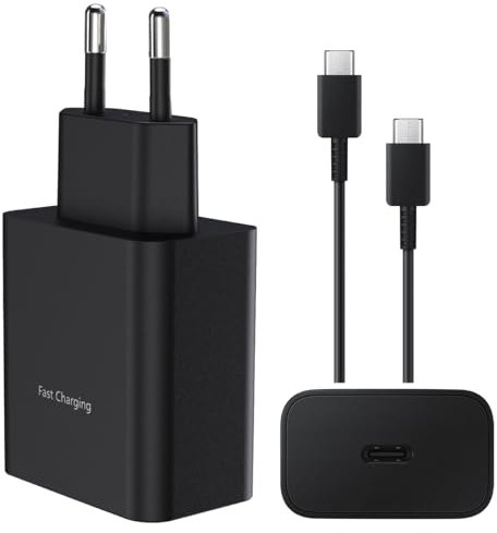 Caricabatterie USB di tipo C da 15W con cavo dati per Samsung Galaxy Tab A9 A9+ Cavo di alimentazione USB C adattatore di ricarica veloce per Samsung Galaxy A55 A54 A53 A52 A34 A33 A32 A25 A24