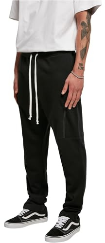 Urban Classics Herren Low Crotch Cargo Sweatpants Black, M