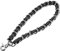 uxcell Leder-Armband, 20,3 cm, Handgelenkband, Leder-Ersatz-Handgelenkschlaufe für Clutch, Geldbörse, Schlüsselanhänger, Taschen, DIY, Schwarz + Silberfarben