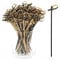 BLUE TOP Bamboo Cocktail Picks 100 PCS Black Bamboo Skewers 6 Inch with Looped Knot, Food Picks,Party Toothpicks for Appetizers,Cocktail Drinks,Barbecue Snacks,Club Sandwiches.