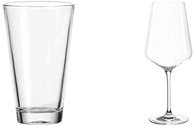 Leonardo Ciao Trink-Gläser, 18-er Set, spülmaschinengeeignete Wasser-Gläser, 300 ml & Leonardo Puccini Rotwein-Gläser, 6er Set, spülmaschinenfeste Wein-Gläser, Rotwein-Kelch mit gezogenem Stiel, 750ml