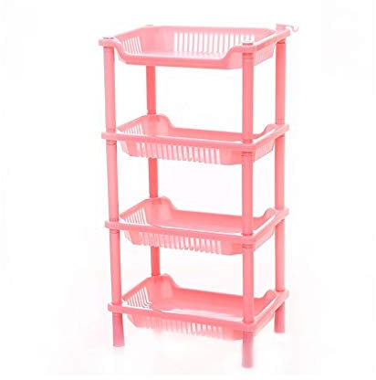 Freistehendes Badezimmerregal Badezimmerregale, 4-stöckiges Utility-Lagerregal (Farbe: Grün) (Rot)