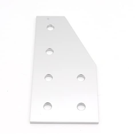 JDMTM 5 uds 3060 30x60 6 Agujeros Tipo L 90 Grados Placa de unión Soporte de ángulo de Esquina conexión Compatible con Perfil de Aluminio
