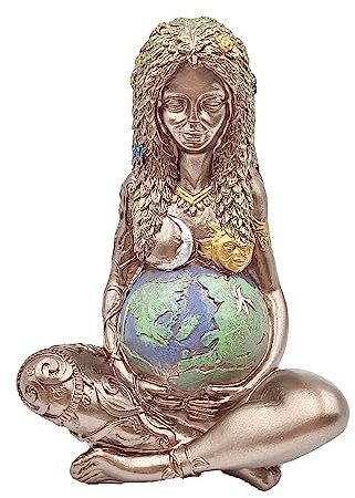 CHmiss Mutter Erde Kunst Statue,Transplant Mutter Erde Statue,Kunst Statue Mutter Erde Statue,Mutter Erde Göttin Statue,Gaia-Figur Aus Harz,für Zuhause, Kunstraum,Garten,Freien Dekorative