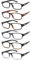COJWIS 6 Pack Lesebrille für Herren Damen Blaulichtfilter Brillen Anti Blaulicht PC Gaming Modebrille Sehhilfe Lesehilfe (6 Farbe Mischen, 2.50, multiplier_x)