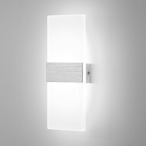 Lightsjoy 12W LED Wandlampe Innen Moderne Wandleuchte up and down Innenbeleuchtung Flur Belechtung für Schlafzimmer Korridor Wohnzimmer Treppe usw Kaltweiss
