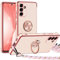 Miss Arts für Samsung Galaxy A14 5G Hülle mit Band, Ring Ständer Handyhülle Frauen Mädchen Dünn Stoßfeste Schutzhülle für Samsung Galaxy A14 5G Case Rosa