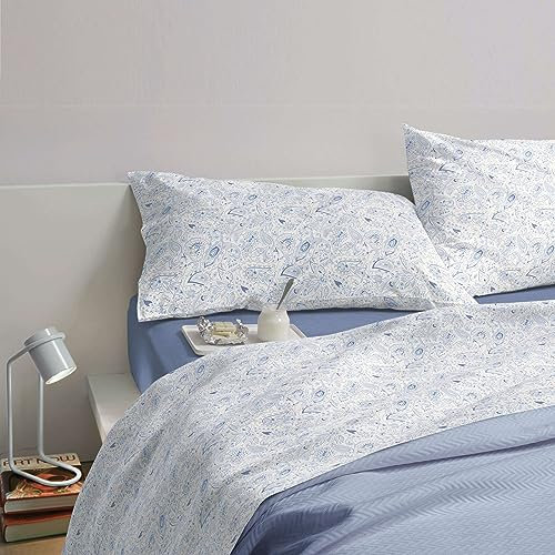Bassetti Maui B2 Bettwäsche-Set für Doppelbett, 100 % Baumwolle, Kollektion Dream - (1 Oberlaken 240 x 280 cm + 1 Spannbettlaken 175 x 200 cm + 2 Kissenbezüge 50 x 80 cm)