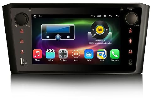 GONFEN 7 Zoll Android 14 Autoradio mit GPS Navi für Toyota Avensis T25 Unterstützung Kabelloses Carplay Android Auto Bluetooth5.0 WiFi FM RDS DSP DAB+ OBD2 TPMS 8-Kern 4GB RAM+64GB ROM