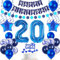 Deko 20. geburtstag mann luftballon blau tortendeko 20 geburtstag mann deko geschenk für 20. Geburtstag mann blau Geburtstagsdeko 20 jahre mann geburtstags deko ballon 20 Geburtstag Deko Männer