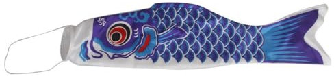 ABOOFAN 70cm Koinobori Carpa Japonesa De Viento - DecoracióN Colgante Azul Para Sushi JaponéS