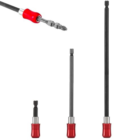3 Pezzi Bussole per Avvitatore, Prolunga Avvitatore Acciaio al Cromo Vanadio, 60/150/300mm Portainserti Magnetico, 1/4 di Pollice Esagonale Gambo Porta Inserti per Avvitatore