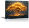 JOSUE Tableau Arbre De Vie Arbre abstrait Tableau Sur Toile,Or, noir DéCor Murale Pour Chambre Peintures Pour Maison Bain Salon- 30x40cm Encadrée
