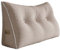 VERCART Kopfende Großes Rückenkissen, Bequemes Lesekissen und Rückenteil im Bett, 2 in 1 Rückenlehne und Kopfkissen, Langes XXL Kissen für Sofa, Couch, Wand und Polster Samt Hell-Pink 100cm