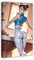 NWGACS Leinwand-Poster, Motiv: Game Street Fighter Chun-Li 2, Wandkunst, Dekordruck, Bild für Wohnzimmer, Schlafzimmer, Dekoration, Rahmen-Stil, 40 x 60 cm