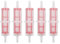 Prefiltro Gasolio, 5 Pezzi Filtro Gasolio Trasparente in Plastica, Universali Auto Ricambi Grande Filtro Carburante in Linea Auto Diesel 8mm/0,3 pollici o 10mm/0,4 pollici Tubo Flessibile