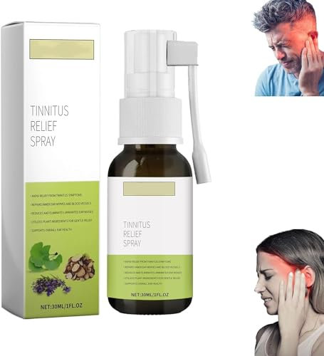 Brianelle Auridrip Tinnitus Relief Spray, Tinnitus Relief for Ringing Ears, Echoease Tinnitus Inhaler, Earwax Cleaning Care Spray, Tinnitus Relief Spray, Relieve Ear Discomfort (1pcs)