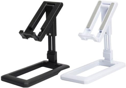PBAHAUP Porta Cellulare da Tavolo, 2 pezzi Supporto Telefono Scrivania, Antiscivolo e Pieghevole Supporto Dock per Smartphone Compatibile, Porta Cellulare da Tavolo Regolabile e Pieghevole