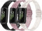 Nigaee Silikonbänder Mit Spitze, Kompatibel Mit Fitbit Inspire 3/2/HR, Verstellbare Atmungsaktive Ersatzbänder, Weiche Schlanke Silikon-Armbänder für Damen Und Herren, 3