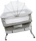 OHMG 3 in 1 Kinderbett mit Matratze und Moskitonetz, Wiege für Neugeborene Seite Bett für Cosleeping, Wiege Baby Bassinet Baby, Bedside Sleeper, Co-sleeping Bett für Babys von 1 bis 36 Monaten