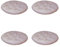 Waschbare Stuhlkissen Rund 35cm rutschfeste Weiches Stuhlauflage Indoor Ourdoor Bequeme Sitzkissen Bodenkissen Dicke Polsterung Dekokissen für Esszimmer, Küche, Garten, Büro (Grau Rosa, 4 Stück)