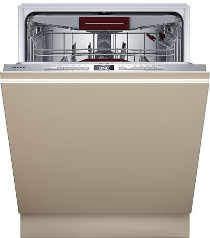 Neff S155ECX15E, N 50, Smarter Geschirrspüler Vollintegriert, 60 cm, Spülmaschine Made in Germany, Besteckschublade, Open Dry, starke Reinigung mit Chef 70°C, höhenverstellbarer Oberkorb, Time Light