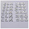 SHENGG Auto Stamm Buchstaben Logo Emblem Abzeichen Aufkleber Aufkleber for CLK Klasse CLK55 CLK63 CLK200 CLK230 CLK240 CLK280 CLK320(Chrome Silver,CLK 320)