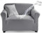 Tokokimo Stretch Wasserdicht Sofabezug 1 Sitzer Spandex Jacquard Elastische Sesselbezug mit Anti-Rutsch-Schaumstoffe für Hunde & Haustier, Universeller Sofaschoner Waschbar Sofahusse, Grau