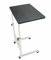 Mobile Laptop Desk with Wheels, Height Adjustable Side Table for Sofa and Bed, Black