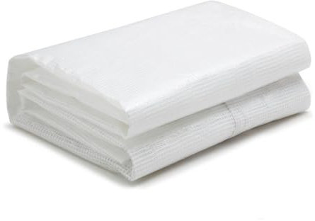 Vente-unique - Couverture de Rechange pour Serre Tunnel avec Porte 6 m² - L200 x l300 x H200 cm - Blanc - ALOCASIA