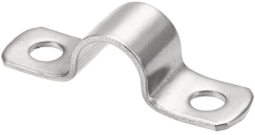 LCOUACEO U-Rohrschellen, 30 Stück Edelstahl Rohrschelle Zweiloch Rohrschelle Befestigungsschelle für Pipeline Elektroleitung Leerrohre, Rohrschellen Durchmesser 16mm