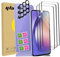 Compatible avec Samsung galaxy A15/A15 5G – Lot 3+3 protections incluant verre trempé transparent + protection d’objectifs caméra