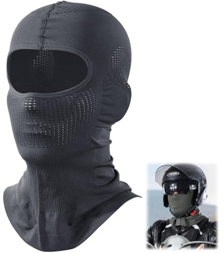 SHYSBV Sturmhaube Winter - Atmungsaktive Vollgesichtsmaske als Helm Unterzieher für Motorrad, Radfahren & Ski - Für Männer & Frauen