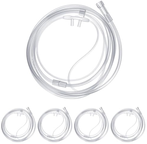Cannula nasale a ossigeno morbido con connettore standard per tubi per pazienti di ossigenoterapia a lungo termine resistente allo schiacciamento