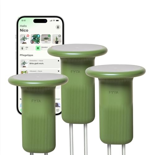FYTA Outdoor Set – Smarte Outdoor-Pflanzensensoren | Für Rasen, Beete & Bäume | Solar & wiederaufladbar | Vollständig wasserdicht | Teil Systems | WiFi