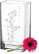 Leonardo Blumenvase mit personalisierter Gravur - Glasvase Tulpenvase mit Name - Deko-Vase als Muttertagsgeschenk - Geschenkideen für Frauen - zum Valentinstag - Motiv dezente Kirschblüten