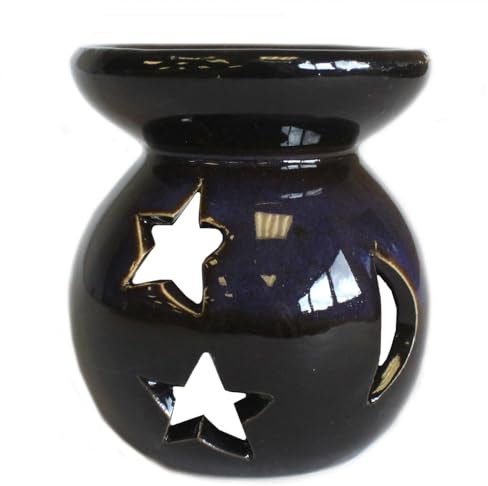 Yin-Yang Öl Lampen Sonne & Sterne Öl Lampen, braun, schwarz, creme-braun (braun)