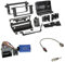 Einbauset : 2-DIN Radioblende - schwarz + JVC LFB Adapter Set für BMW 3er E46 2001-2007 (1 Schalter)