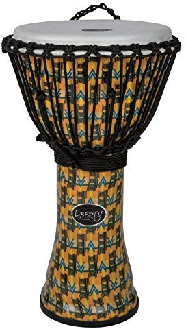 Gewa LS829054 Djembé Liberty Series Rope Tuned 14 Zoll Abstract Kente