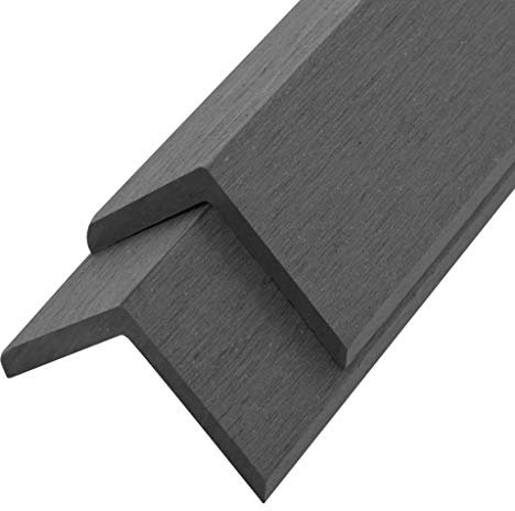 Festnight Terrasse Winkelleisten Abschlussleiste 5 Stk. WPC Terrassen-Winkelprofile L-Leiste 170 x 4,5 x 4,5 cm Umweltfreundlich Farbauswahl